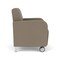 Lesro Siena Lounge Reception Guest Chair w/ Front Casters, 27 in W 29.5 in L 32.5 in H SN1101 - alternate 2